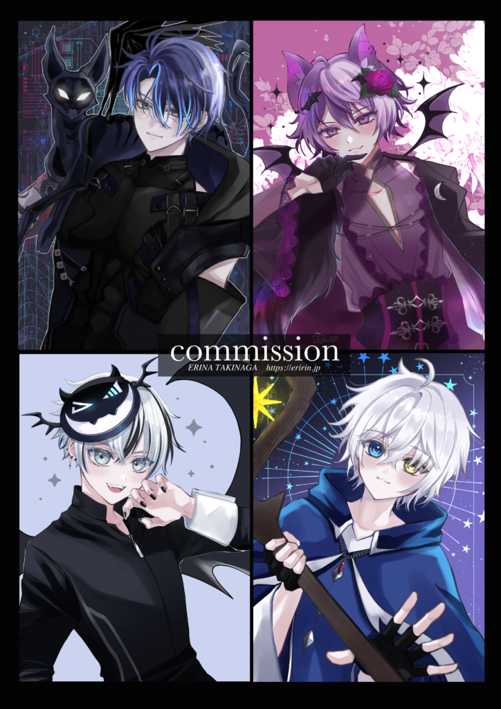 Vtuber 立ち絵依頼　イラストレーター依頼　commission